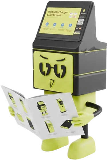 Mascot pinbus cầm catalog sản phẩm